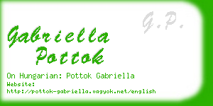 gabriella pottok business card